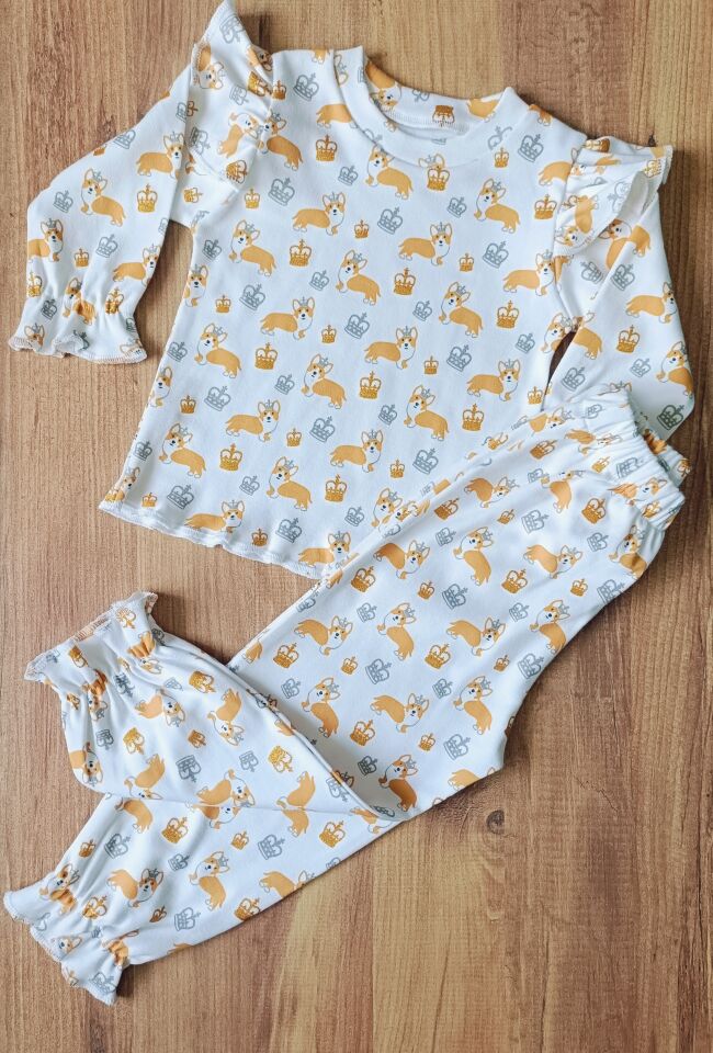 Kız çocuk pijama takımı %100 pamuk