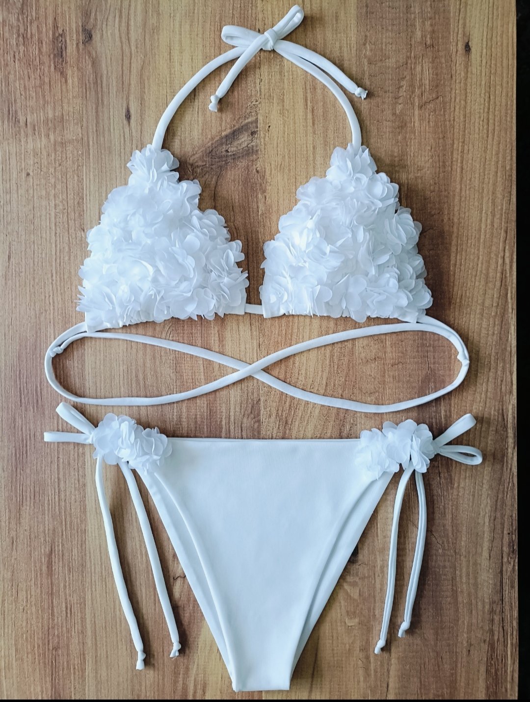 Kadın çiçekli bikini takımı (DOLGUSUZ)